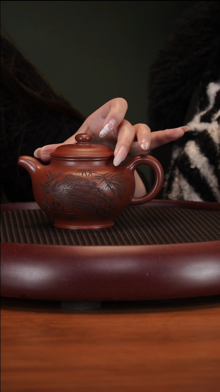 【闪购商品】紫砂茶壶2104XXW掇只汉棠红泥280cc