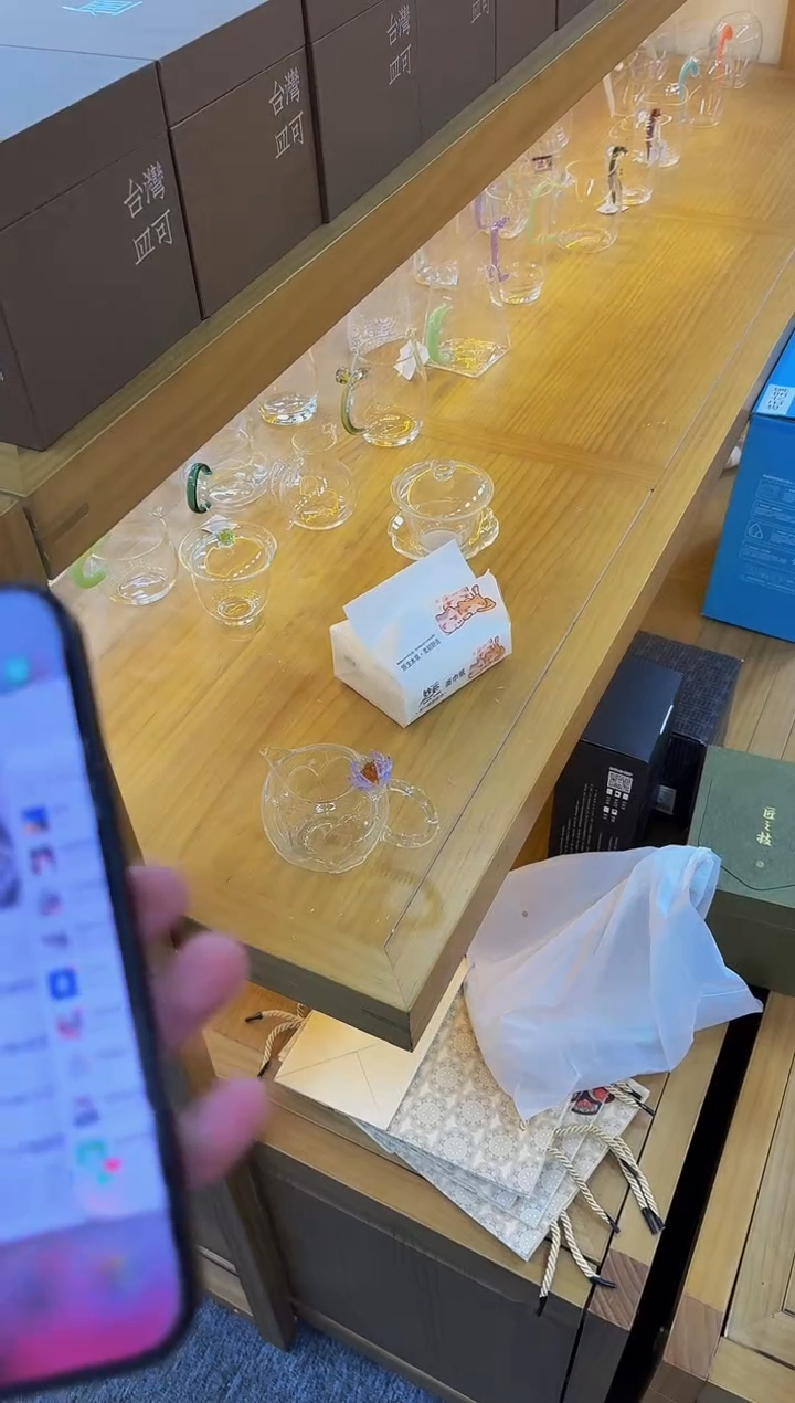 hm手把花型公道杯 