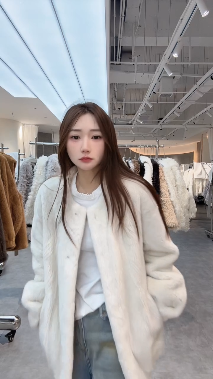水貂皮草外套98575