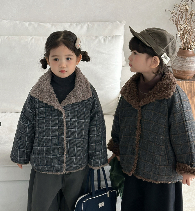 按主播给的编码下单！韩国男女童儿童加绒外套