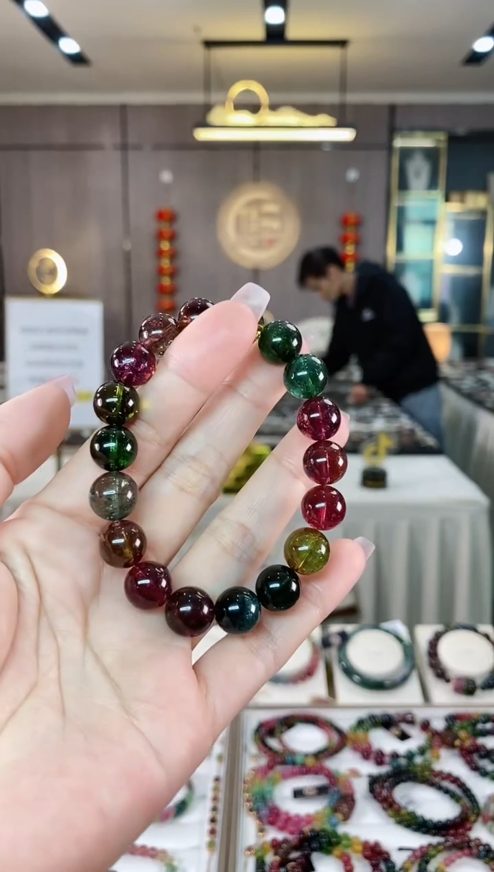 【闪购商品】碧玺单圈手串11mm+未镶嵌（多样性发一条）hon