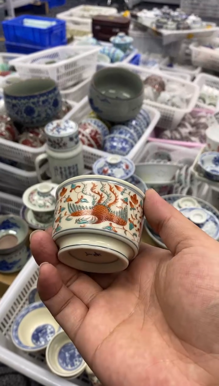 摆件陶景德陶瓷茶具容量约50