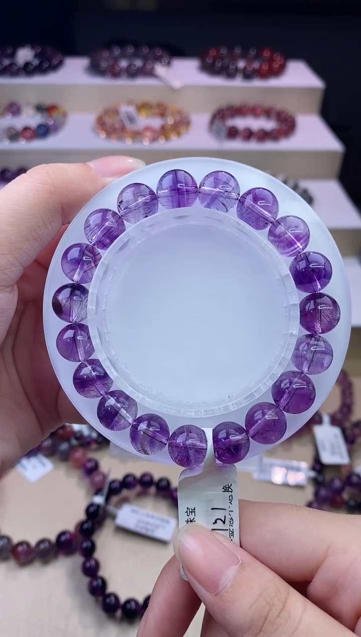 水晶手链未镶嵌紫发超七10m+