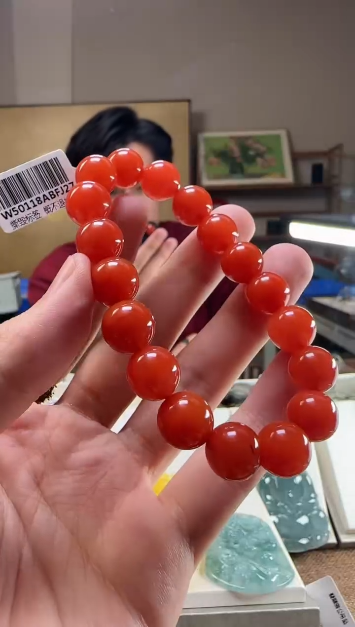 【闪购商品】南红玛瑙手串未镶嵌约11-12mm保山南红手串33