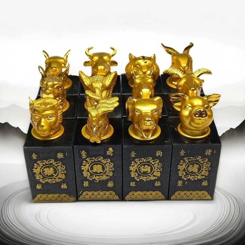 盛世典藏甄选十二兽首高端十二生肖藏品摆件-赠收藏礼盒