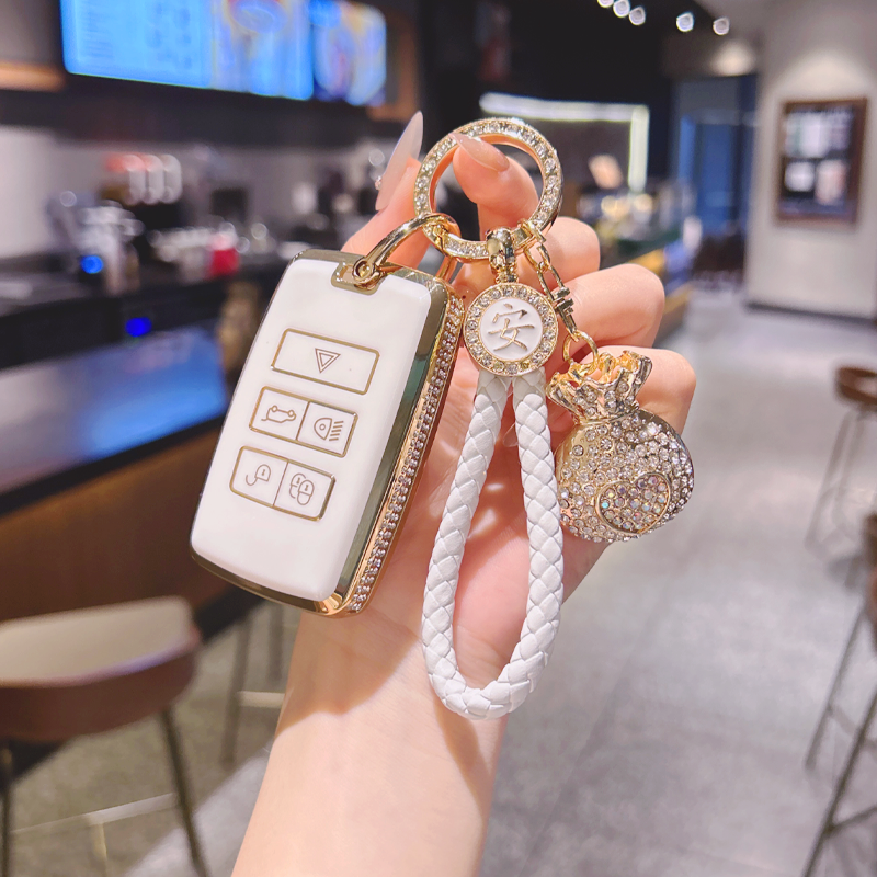 路虎发现运动版钥匙套揽胜星脉卫士110极光神行者2/3/4揽运极光l