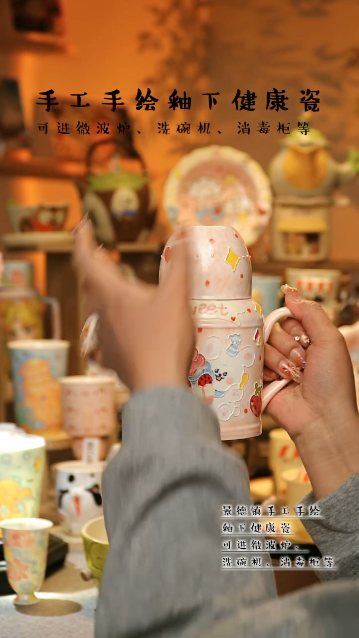 【闪购商品】杯景德镇高温釉下彩&A667