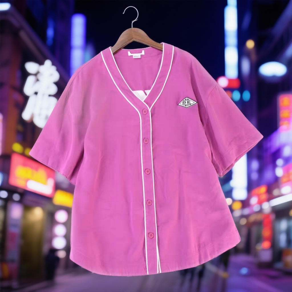 U家剪标   C2-9-4128款   包边条V领白条上衣