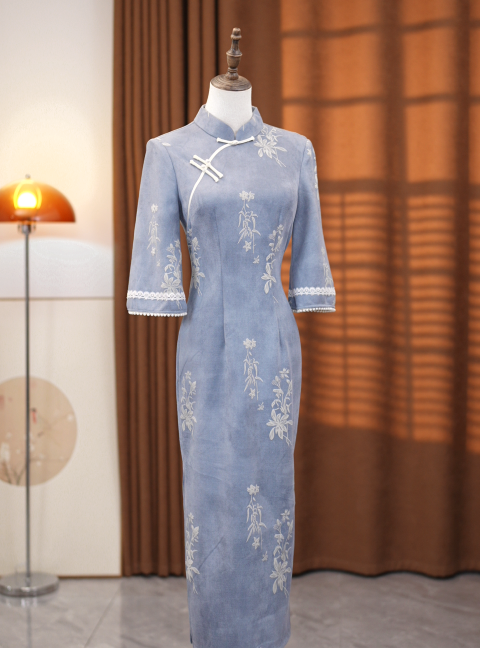 雅木 ​​​云澜 春夏气质日常优雅款旗袍 衣长110cm