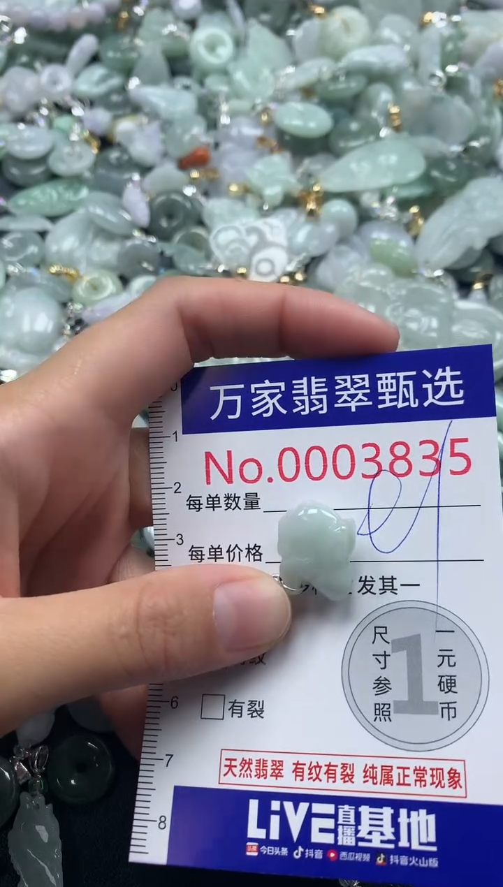 吊坠(不含链)未镶嵌翡翠3835