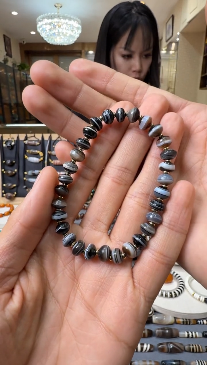 【闪购商品】玛瑙/玉髓珠宝半成品未镶嵌玛瑙珠手串