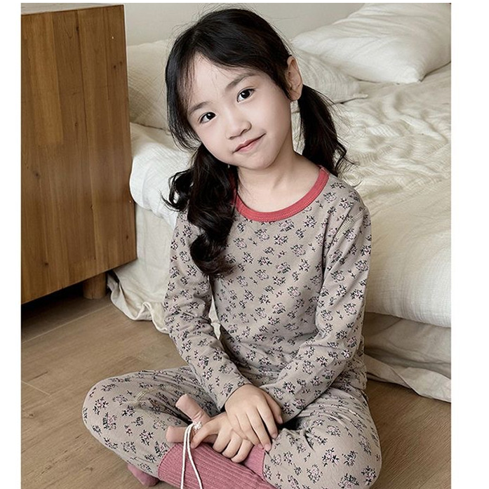 【200g莱卡】新款儿童家居服套装宝宝无骨睡衣男女童秋衣秋裤打底衫