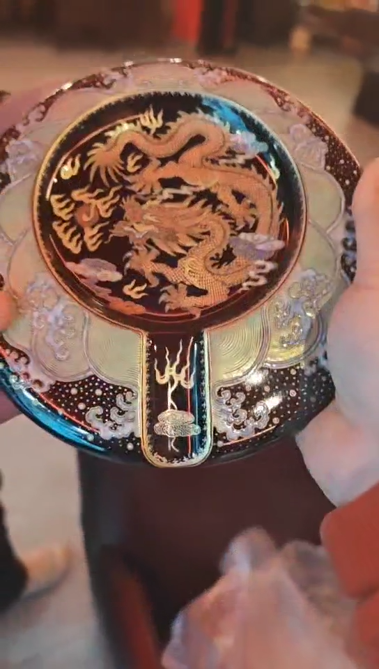 陶?***丝珐琅彩茄缸龙无包装不退换21
