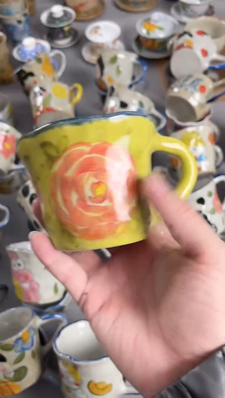 【闪购商品】瓷片手绘高温釉下彩陶瓷