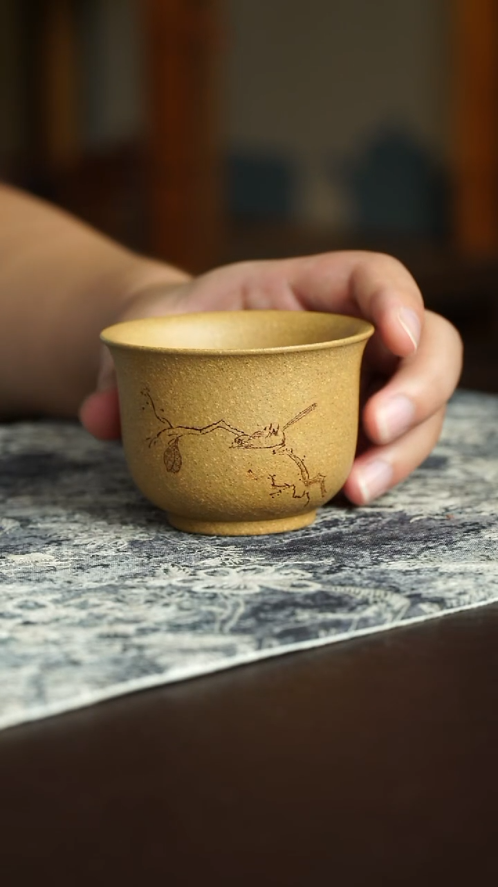 茶杯紫砂13号宜兴紫砂原矿作品主人杯100毫升