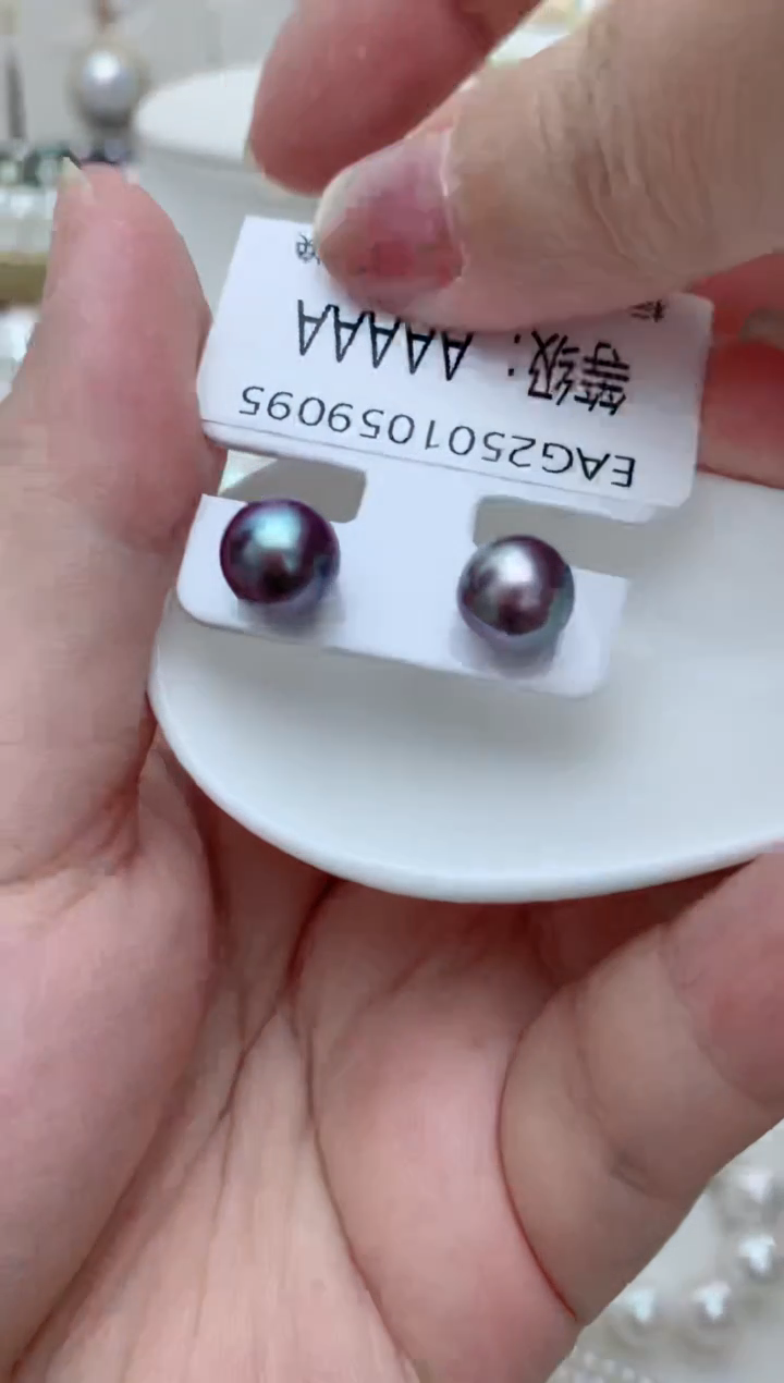 【闪购商品】淡水珍珠耳饰银S925镶嵌w43 