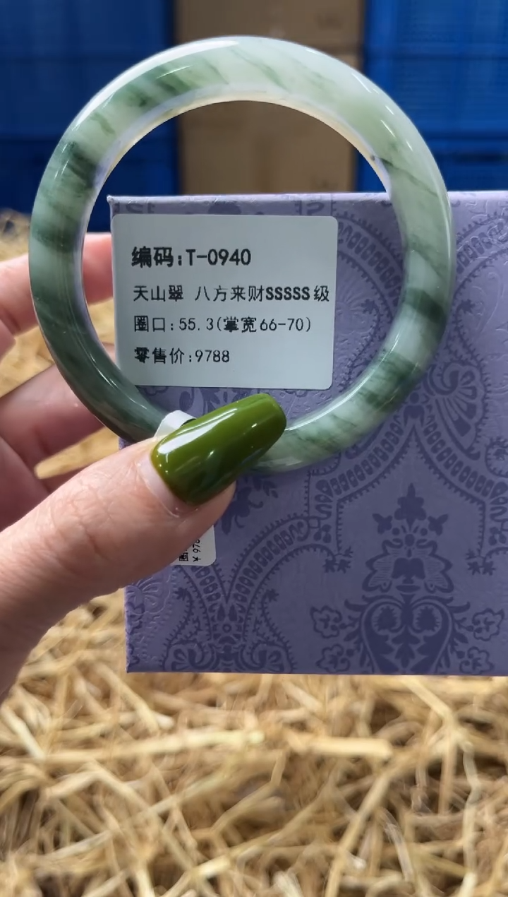 未镶嵌手镯石英质玉T0940
