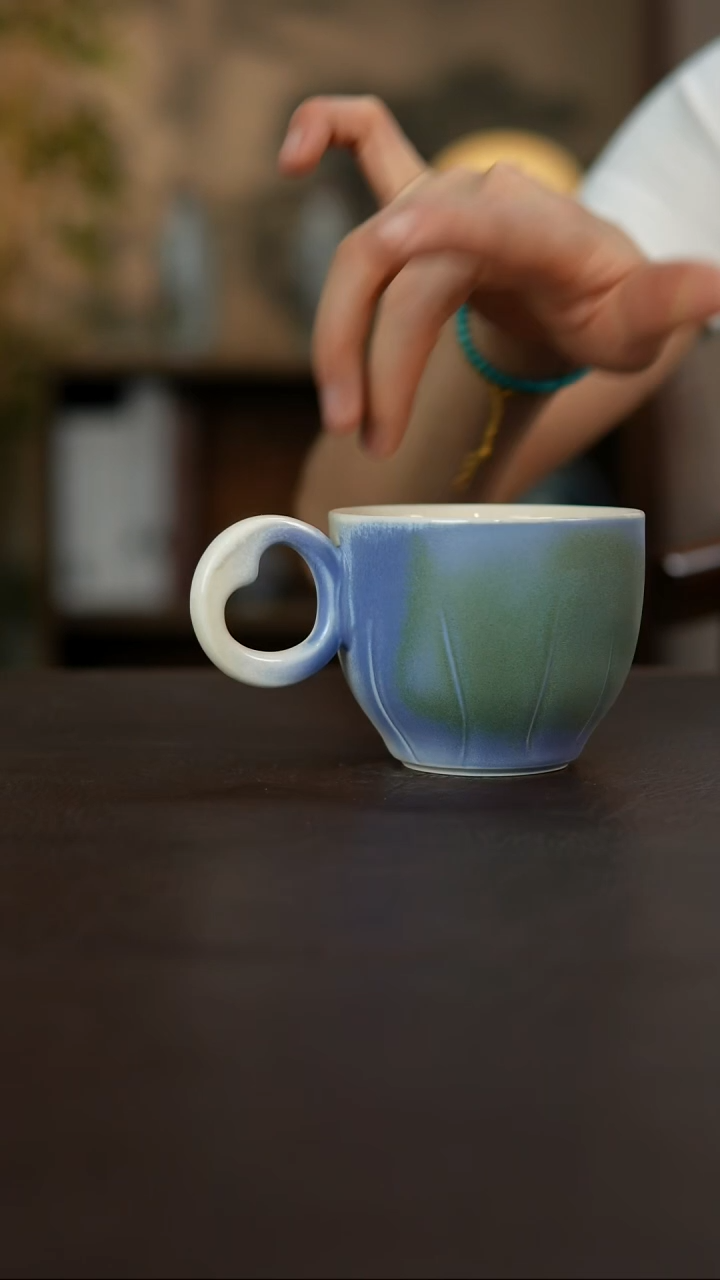 杯景德镇陶瓷杯碗柴烧多人