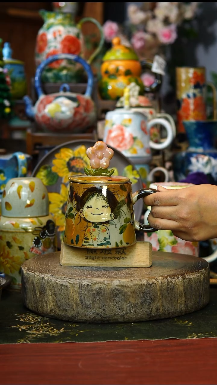 陶瓷151微瑕景德镇手工陶瓷釉下彩