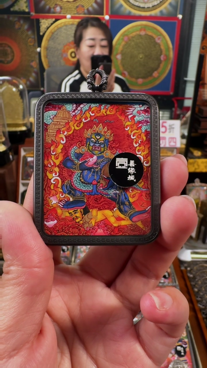 【闪购商品】吊坠壹善缘城手绘唐卡新春大促黑c