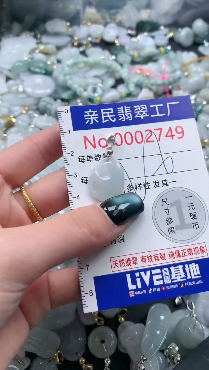 翡翠未镶嵌吊坠(不含链)2749