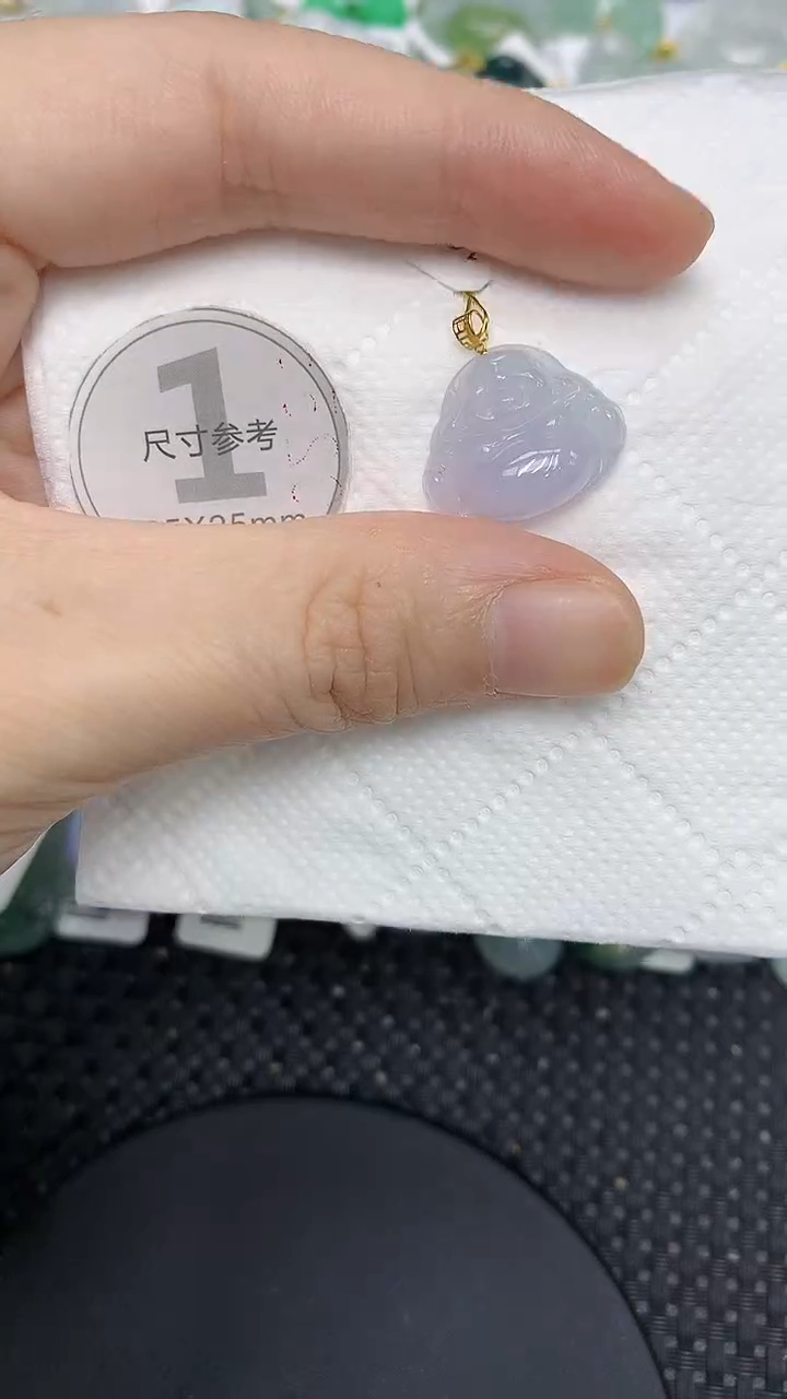 颈饰18K金镶嵌翡翠1111111111