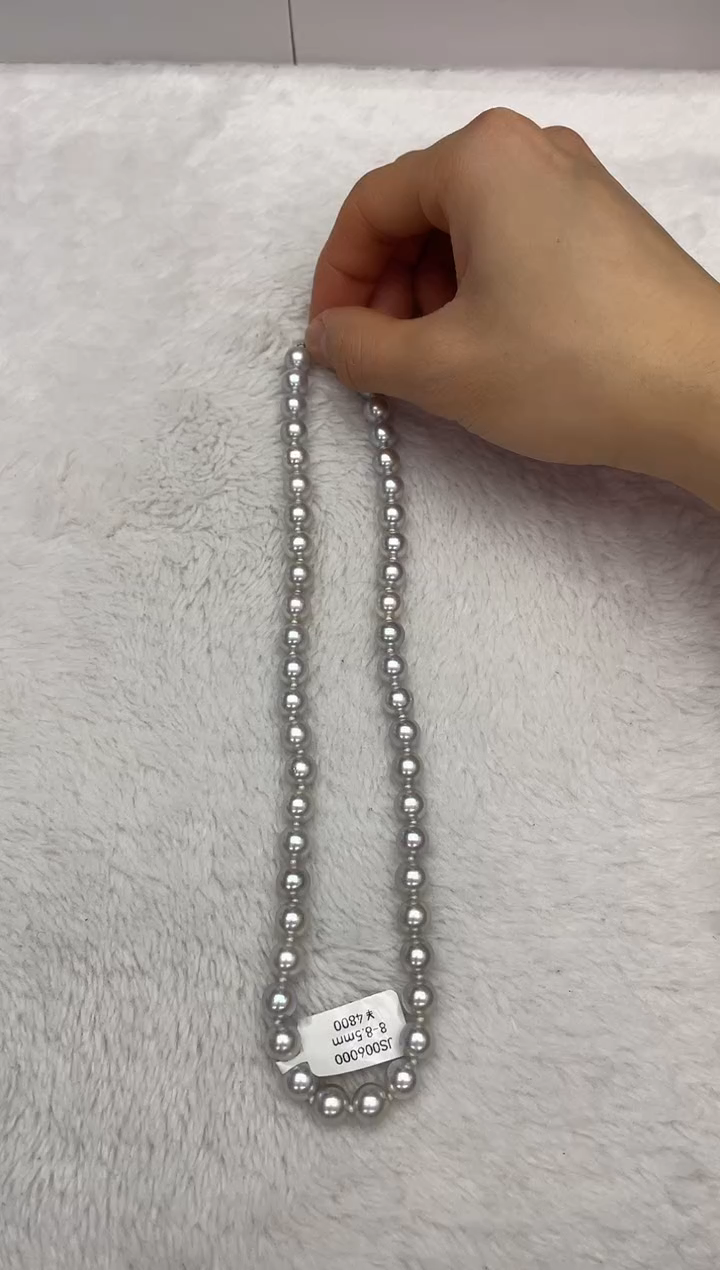 【闪购商品】海水珍珠颈饰未镶嵌AK真多麻8-8.5mm（多样性发一）