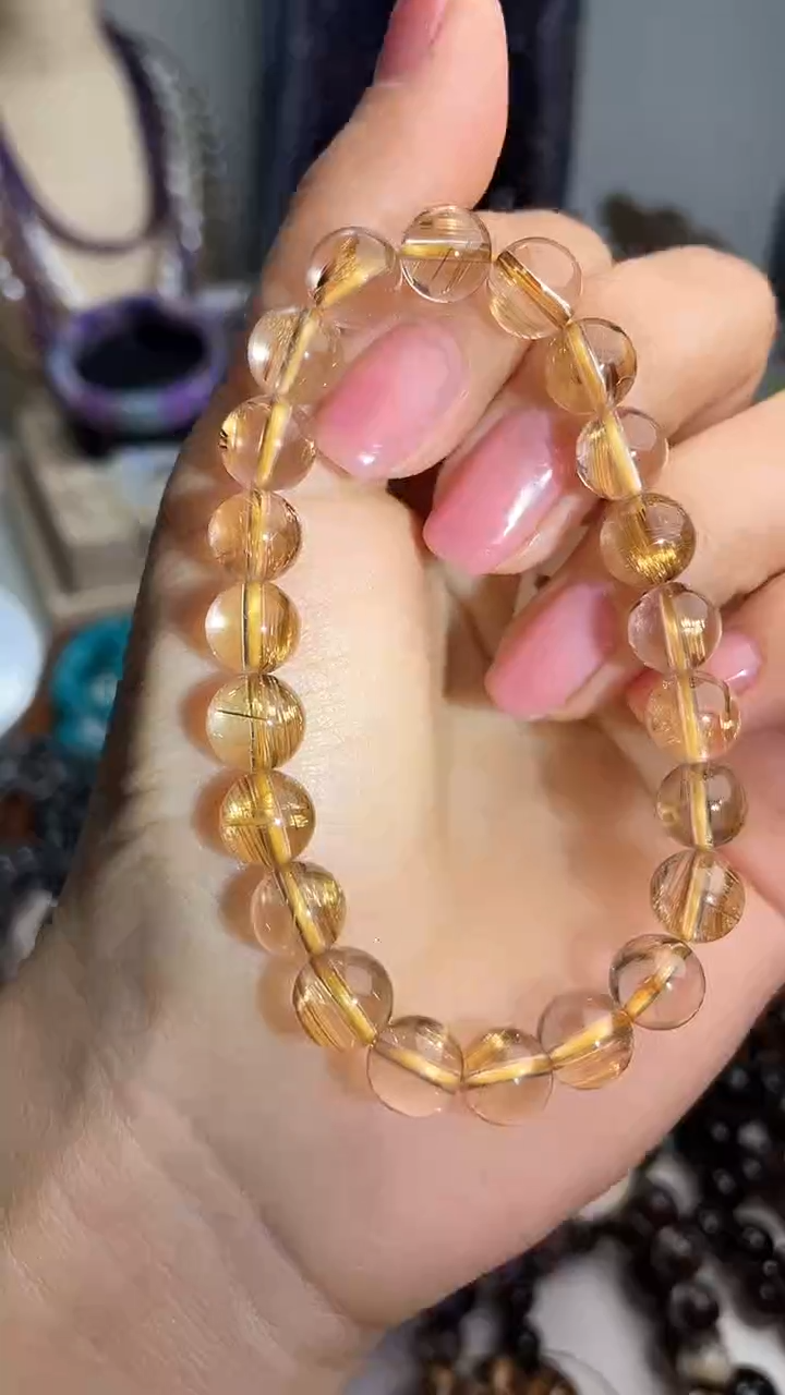 【闪购商品】水晶手链未镶嵌天然发晶11mm手链