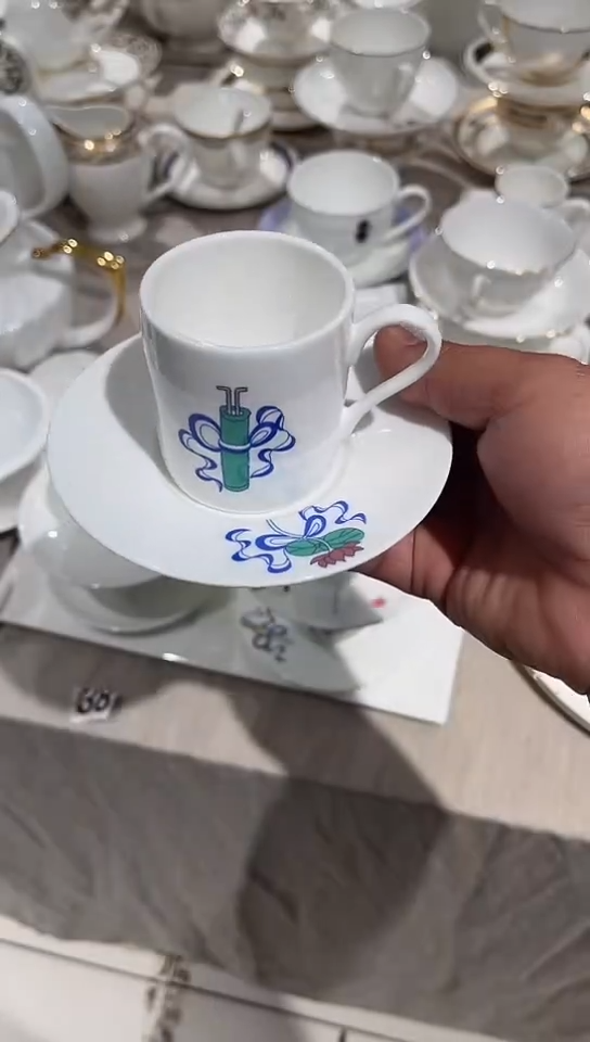 瓷杯碟隆达骨质瓷