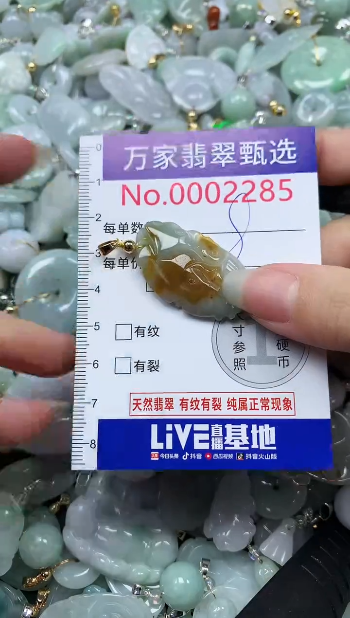 吊坠(不含链)未镶嵌翡翠2285