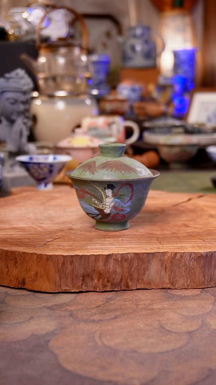 杯子陶飞天手工手绘手工手绘
