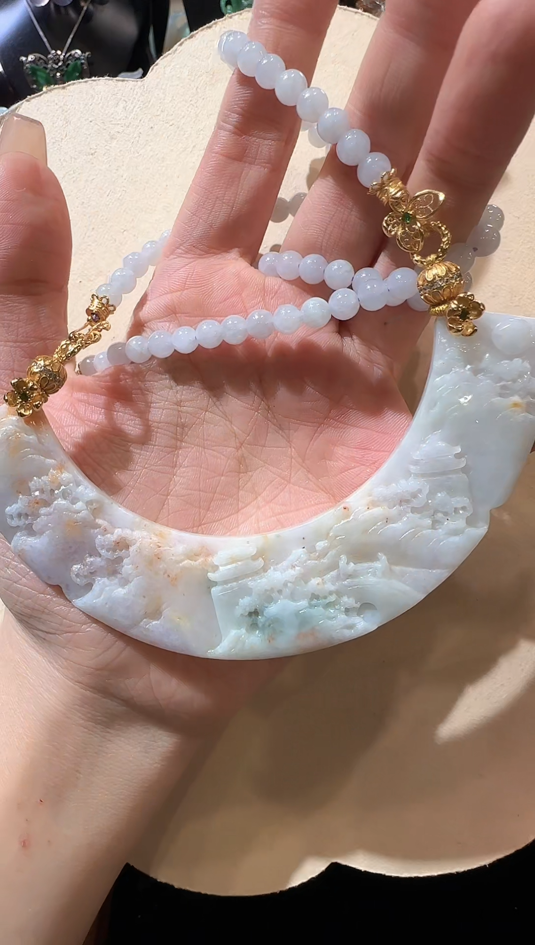 【闪购商品】翡翠颈饰未镶嵌国风