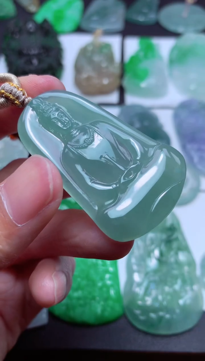 翡翠未镶嵌颈饰天然翡翠