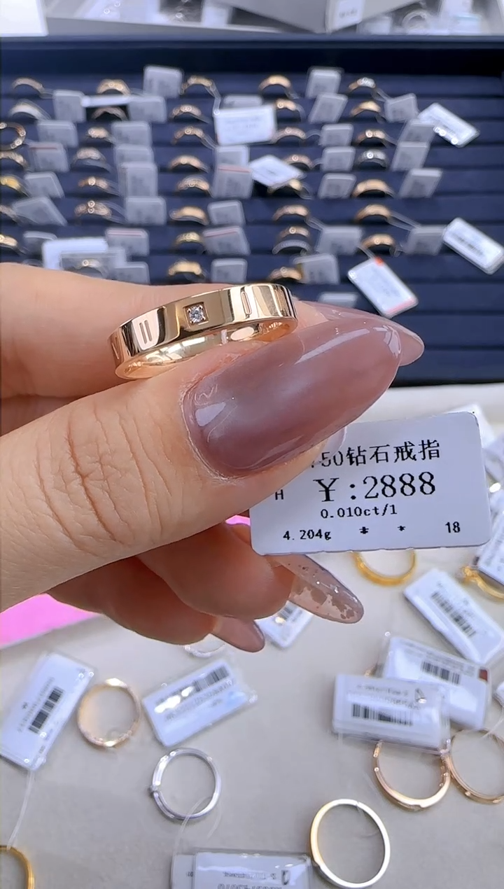 【闪购商品】钻石戒指/指环18K金镶嵌260000