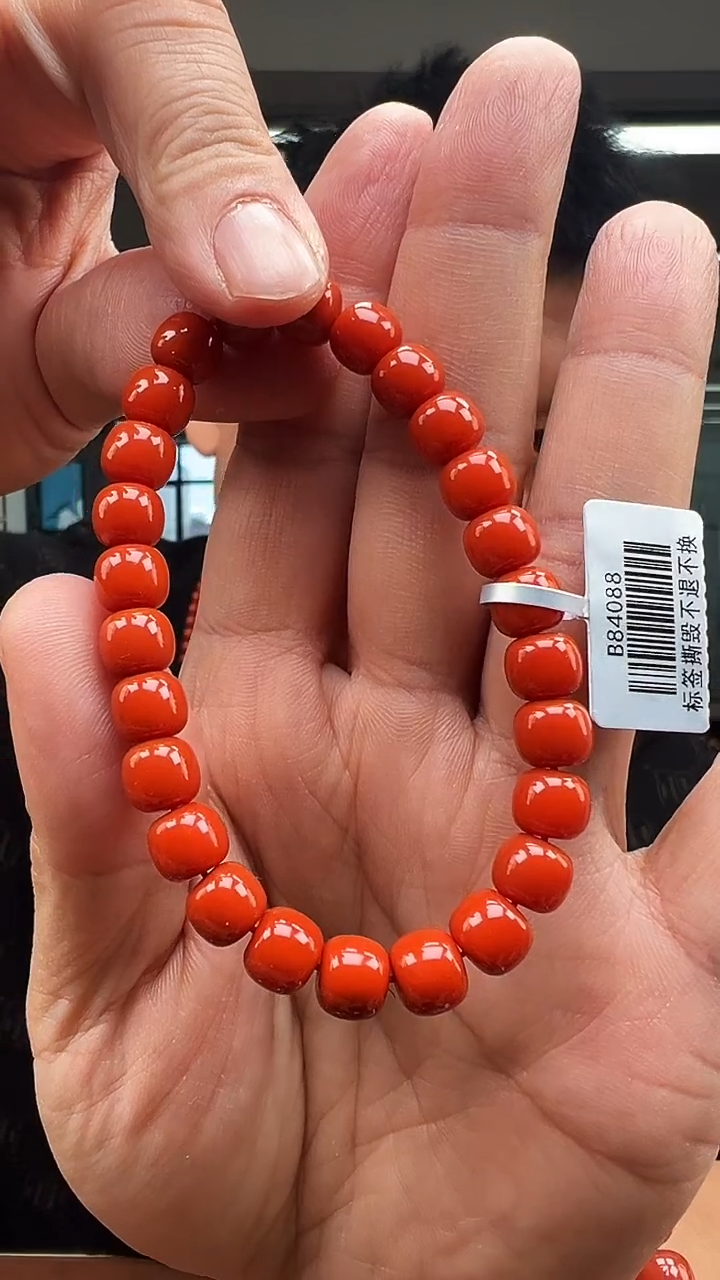 未镶嵌珠串南红玛瑙C31保山老型8mm+