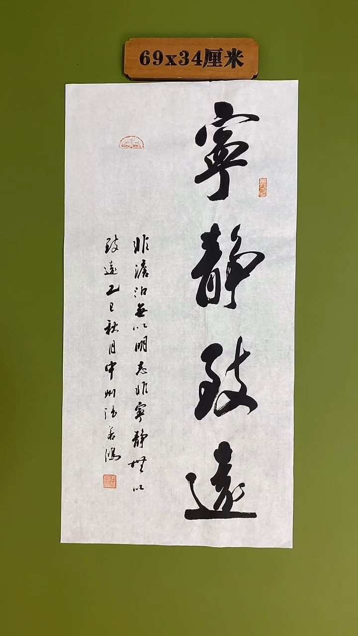 书法书法 张若鸿 尺寸69cm*34cm 