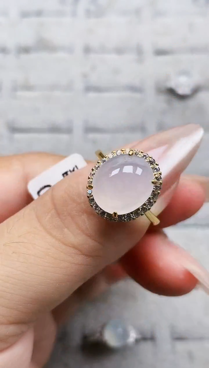 银S925镶嵌戒指翡翠5637