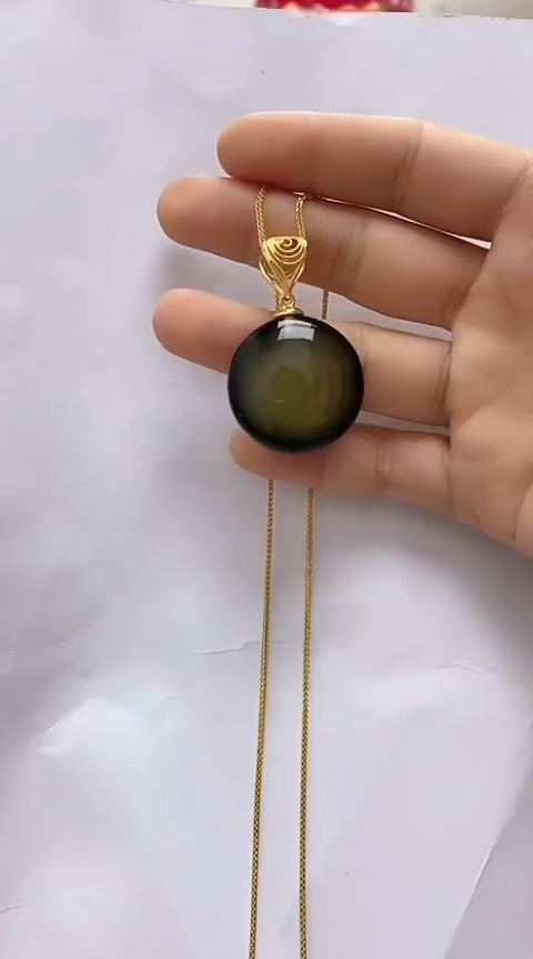 【闪购商品】琥珀裸石银S925镶嵌琥珀吊坠
