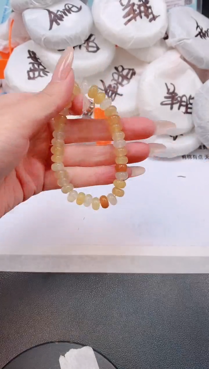 未镶嵌手链石英质玉黄龙手串多样性发货