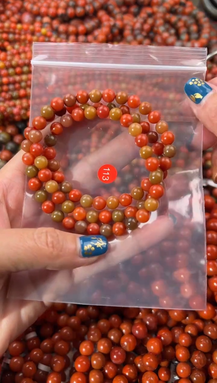 未镶嵌手串南红玛瑙6+