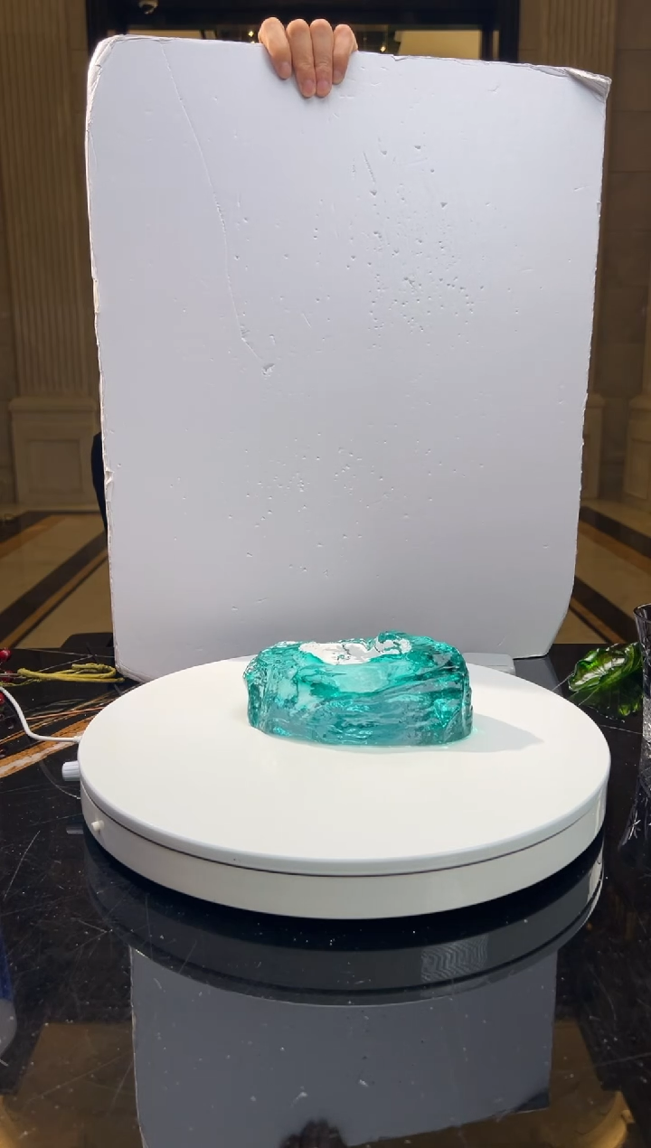 【闪购商品】摆件湖水绿仿石肌理纹烟灰缸