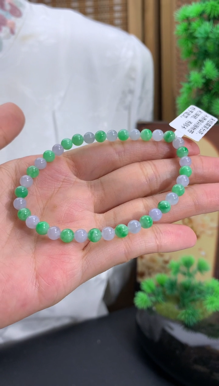 未镶嵌手链翡翠卡5mm