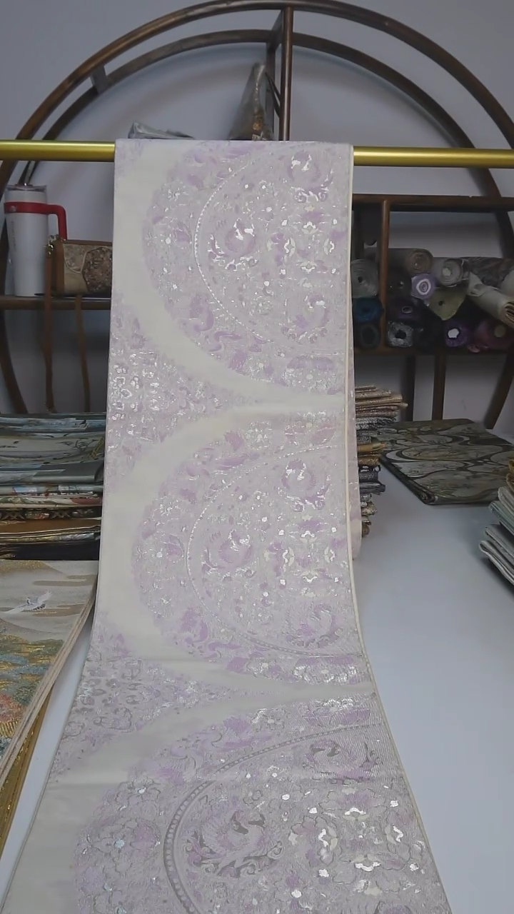 【闪购商品】织绣细密织六通宝相花