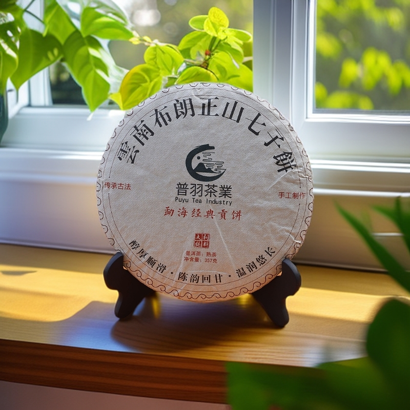 布朗正山 熟茶 勐海经典贡饼357g
