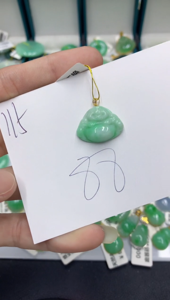 【闪购商品】翡翠颈饰18K金镶嵌翡翠