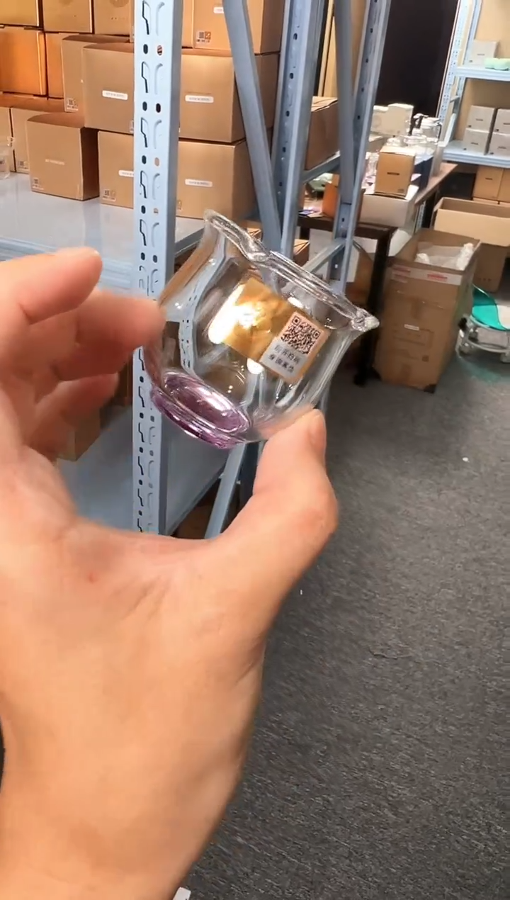 禾器浅紫色华蕊杯-金标