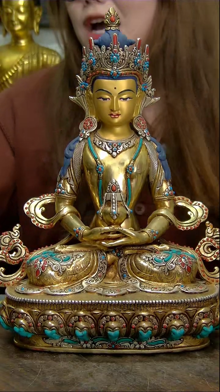 【闪购商品】长寿佛铜像造像收藏造像