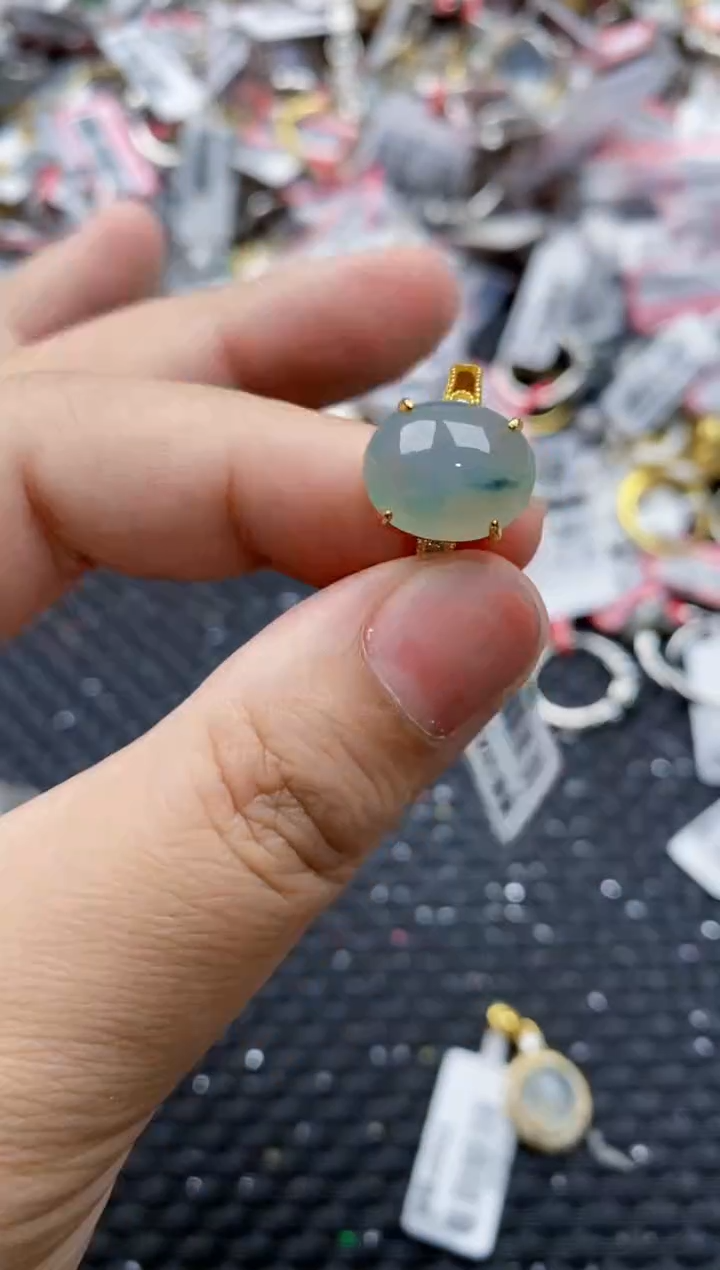 翡翠银S925镶嵌戒指222222---6