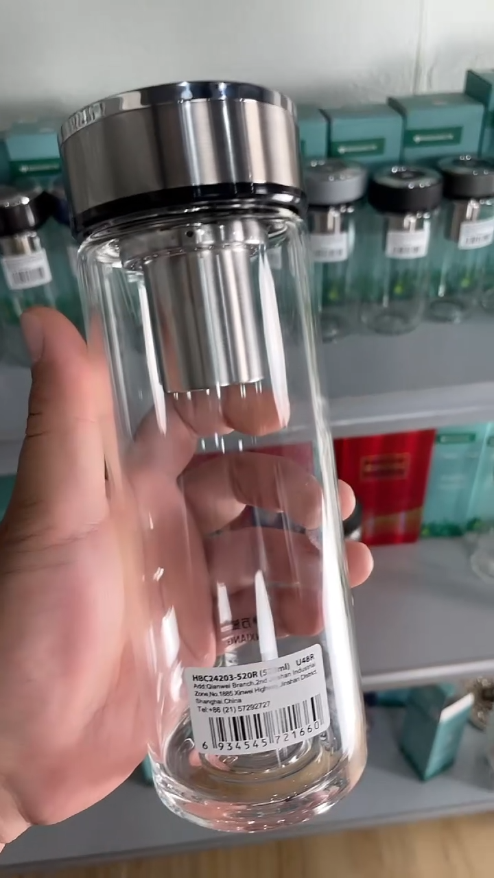 玻璃万象U48 钛银色 单层玻璃杯