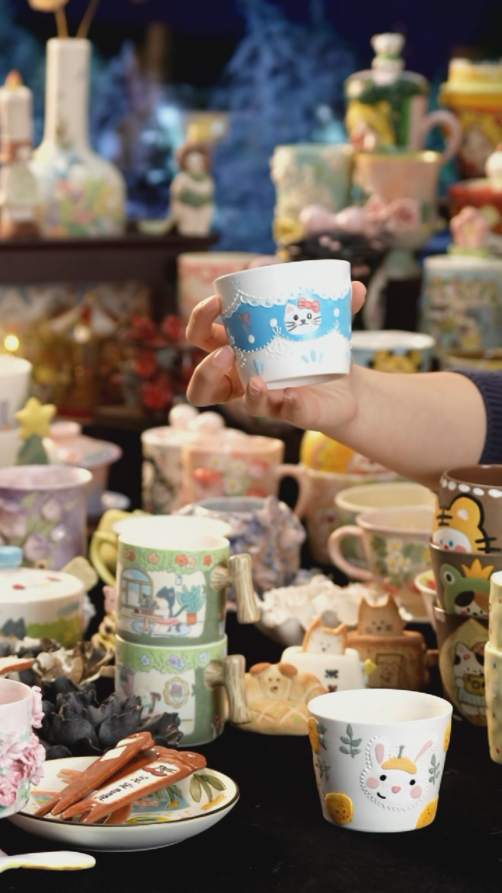 其他陶景德镇釉下彩手绘设计师款陶瓷